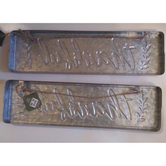 NWT 2 Thankful Decor Signs - Picture 2 of 2